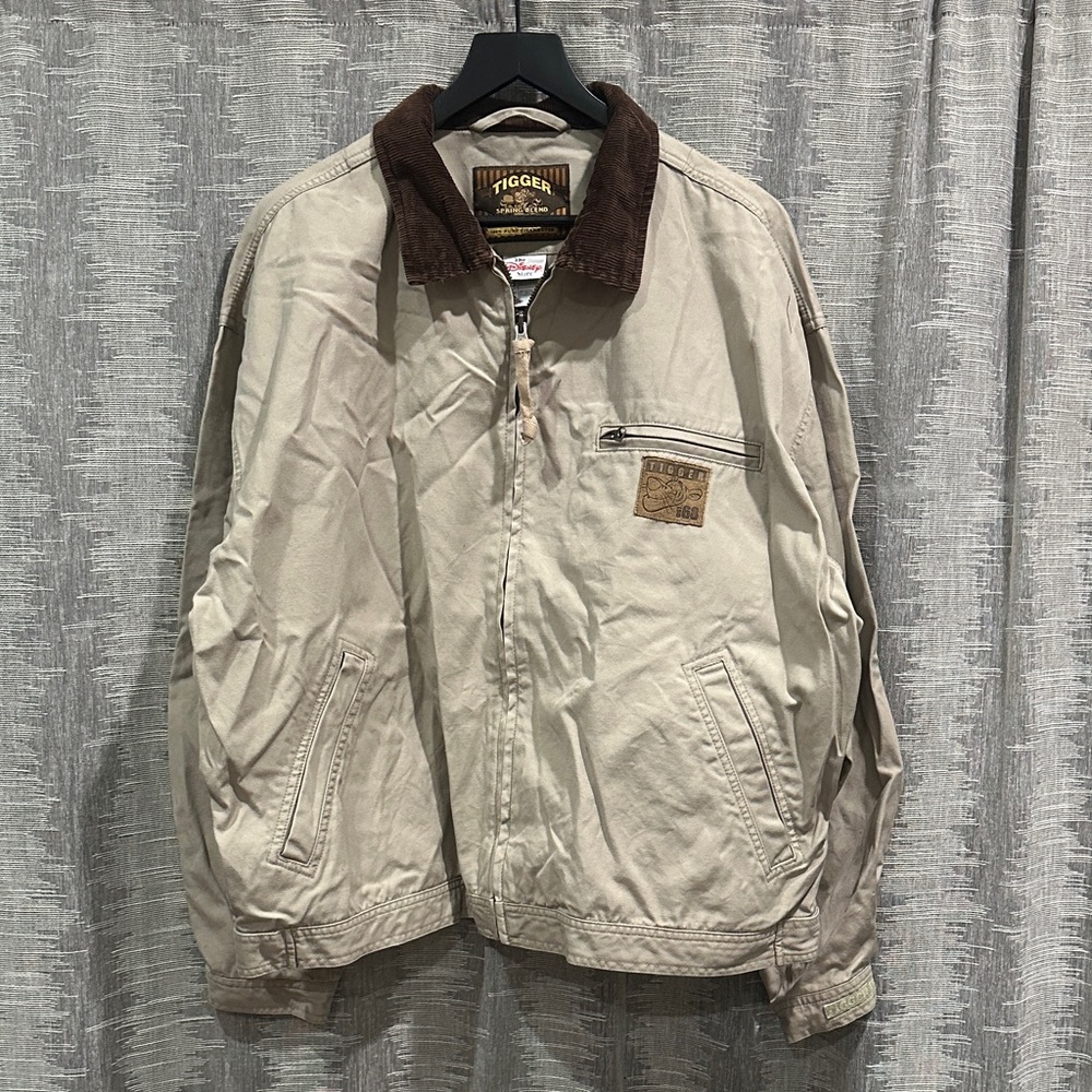 Disney Tigger Beige Jacket with Dark Brown Collar